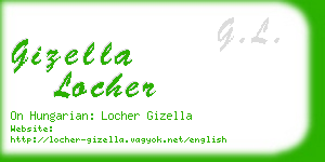 gizella locher business card